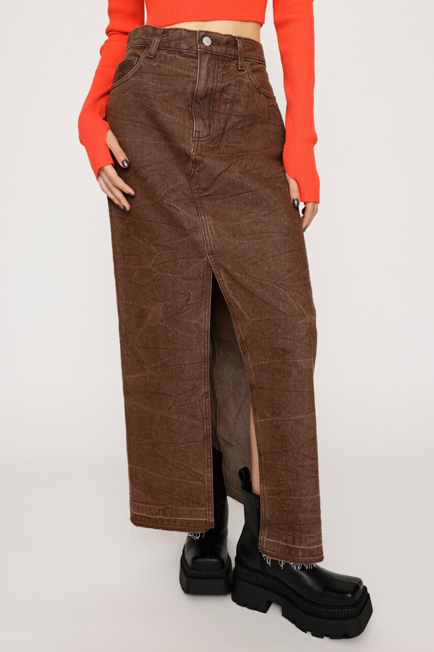 SLY「CRACK WASH LW SLIT SK-E」|スカート|