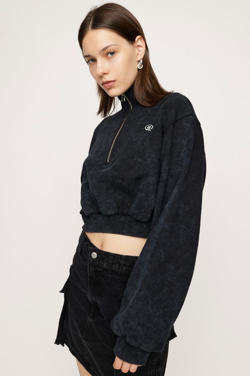 SLY「POINT LOGO CROP スウェット」|Tシャツ・カットソー|