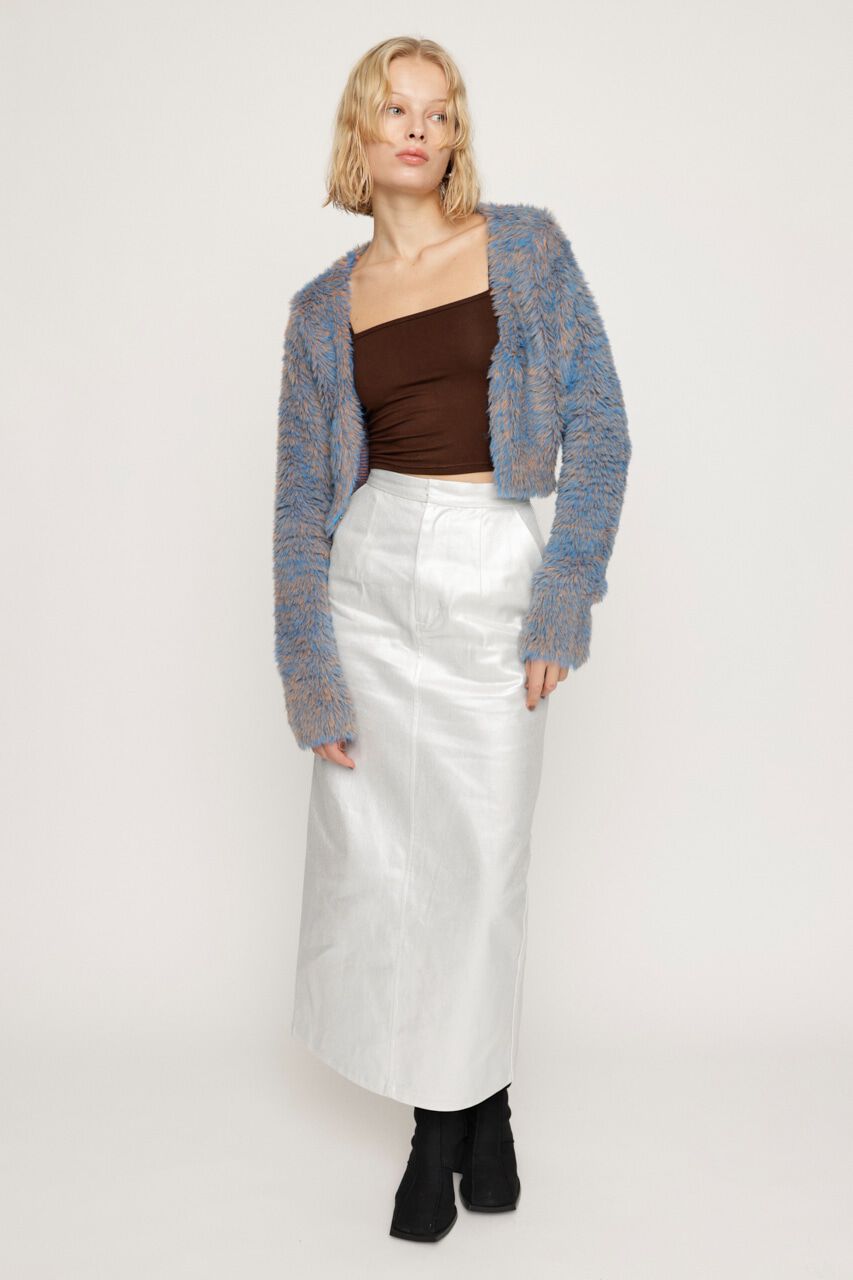 SLY「MINKY CROPPED COMPACT カーディガン」|カーディガン|