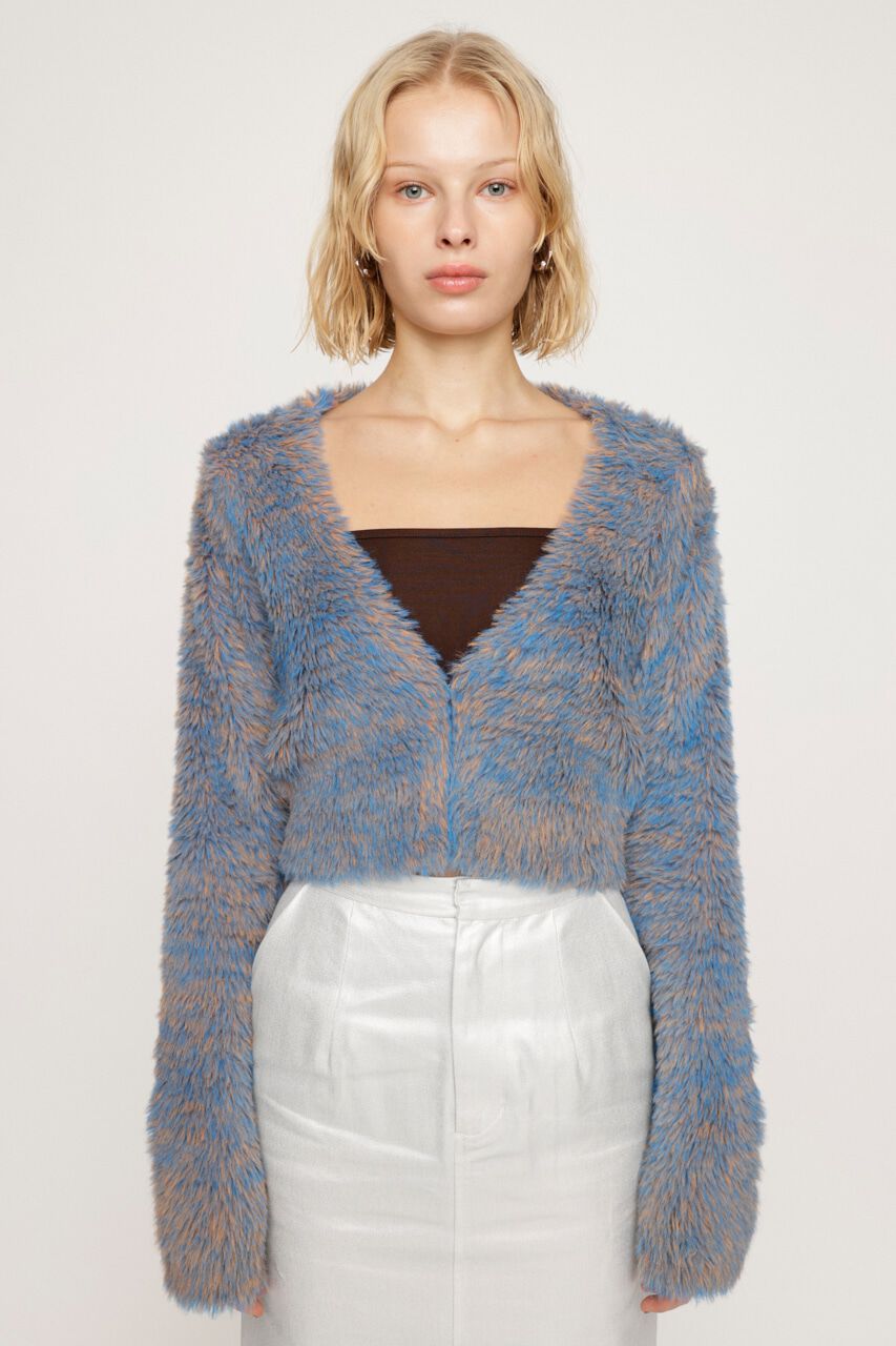 SLY「MINKY CROPPED COMPACT カーディガン」|カーディガン|