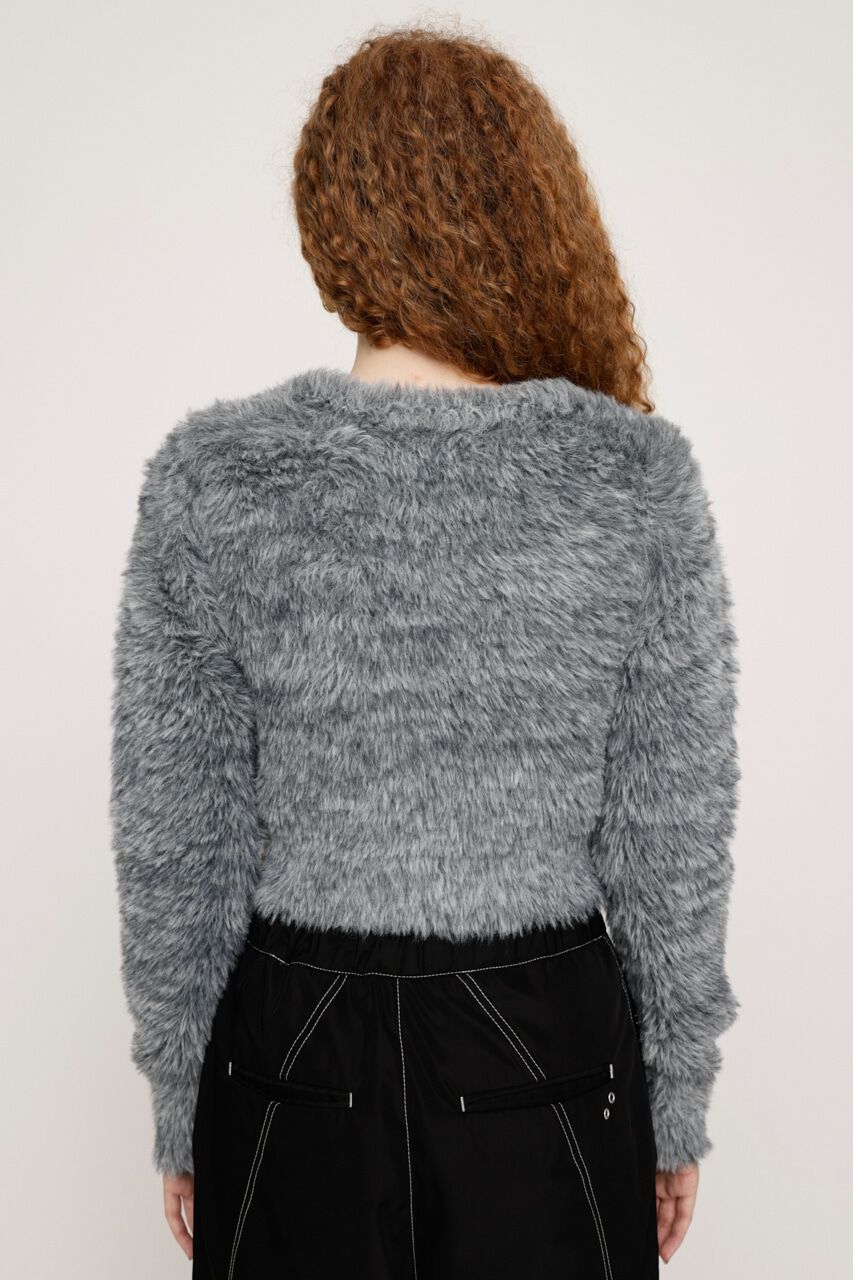 SLY「MINKY CROPPED COMPACT カーディガン」|カーディガン|