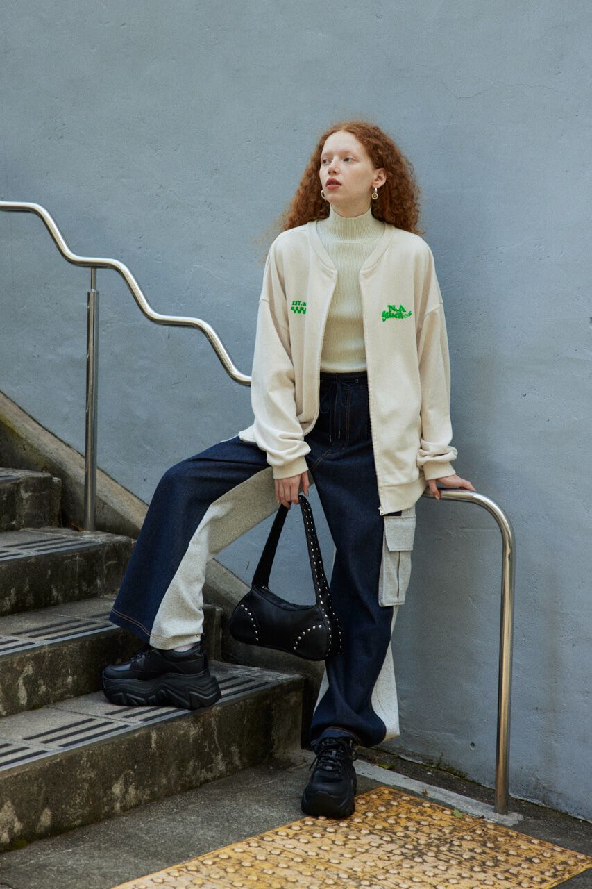 SLY「W FRONT LOGO ZIP UP スウェット」|Tシャツ・カットソー|