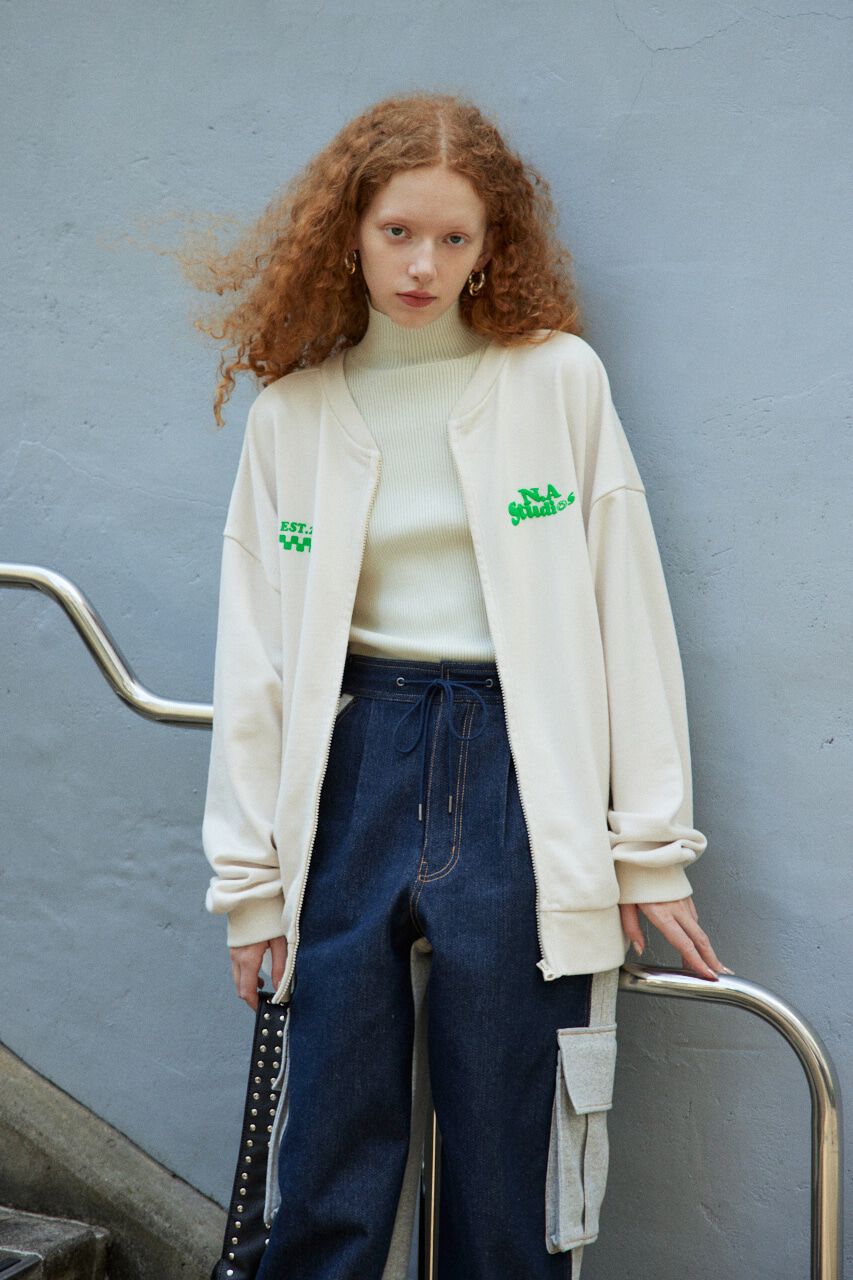 SLY「W FRONT LOGO ZIP UP スウェット」|Tシャツ・カットソー|