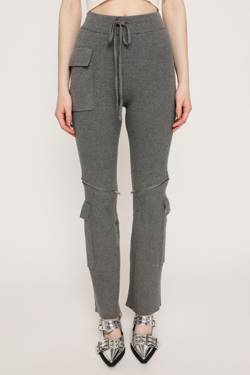 SLY「KNEE ZIP KNIT FLARE パンツ」|その他|