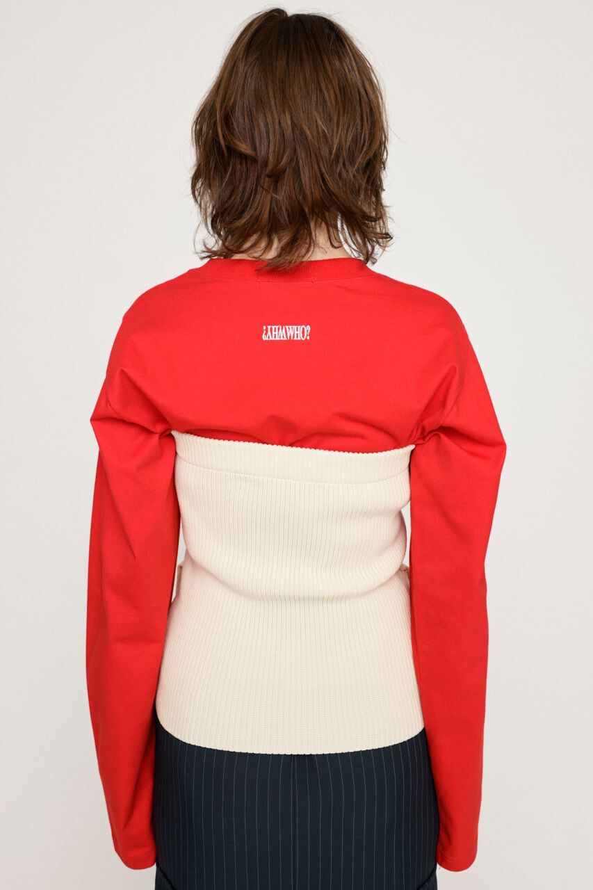 SLY「PK KNIT BUSTIER」|チューブトップ|