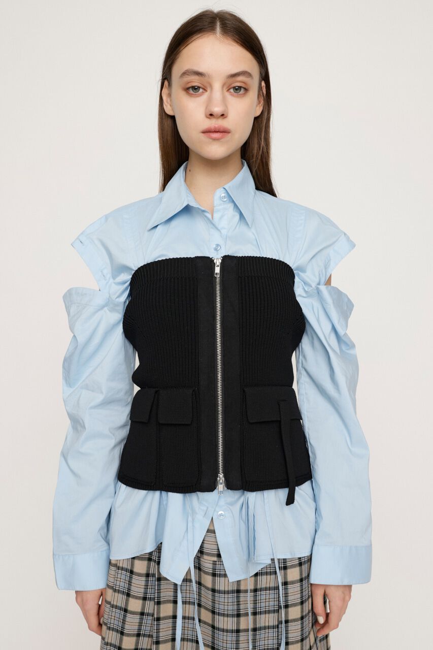 SLY「PK KNIT BUSTIER」|チューブトップ|