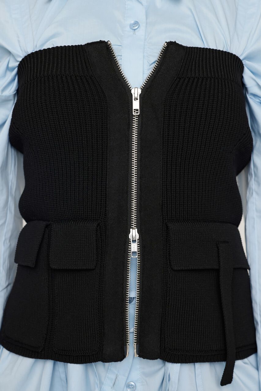 SLY「PK KNIT BUSTIER」|チューブトップ|