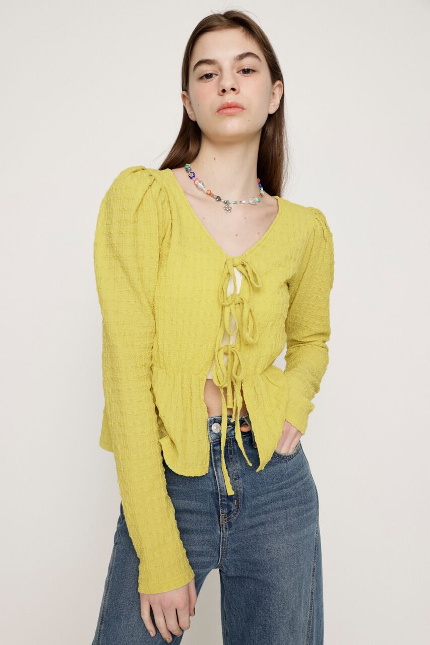 SLY「2WAY SWELLING JQ PUFF トップス」|Tシャツ・カットソー|YEL