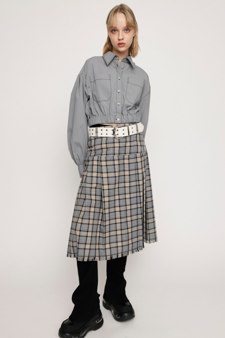 SLY「WAIST BAND CROPPED シャツ」|シャツ・ブラウス|