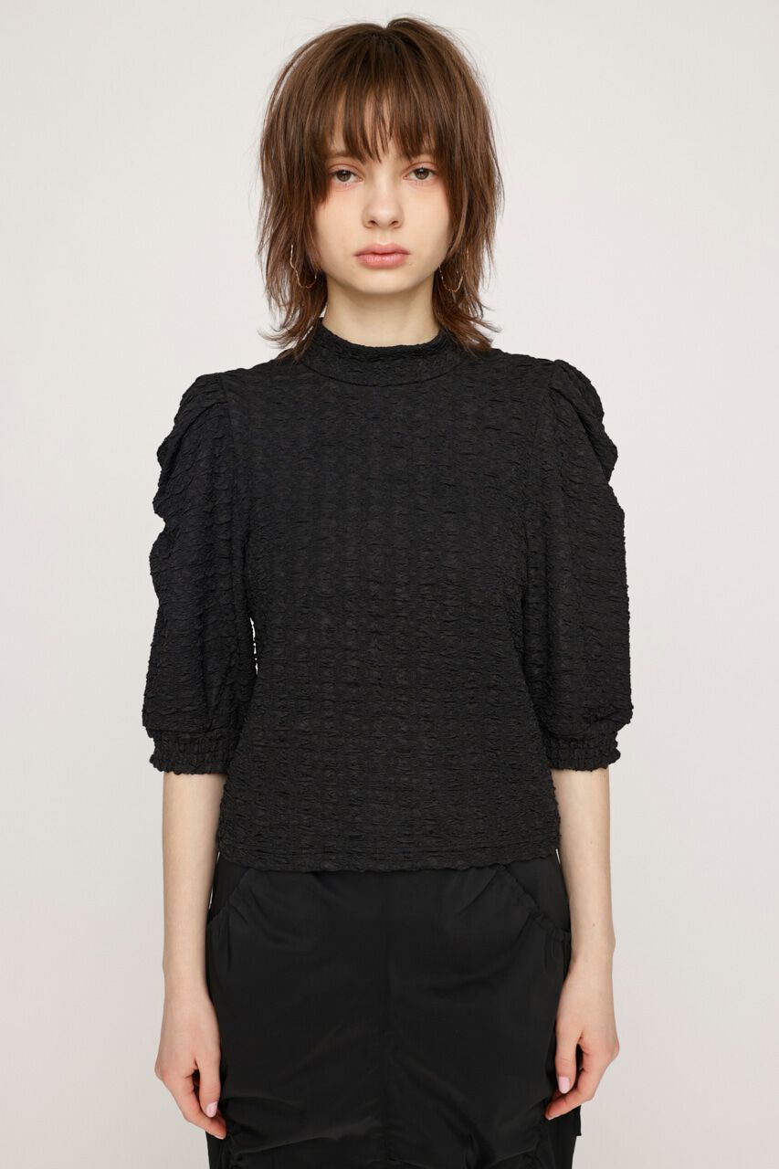 SLY「PUFF SLEEVE GATHER CUT トップス」|Tシャツ・カットソー|