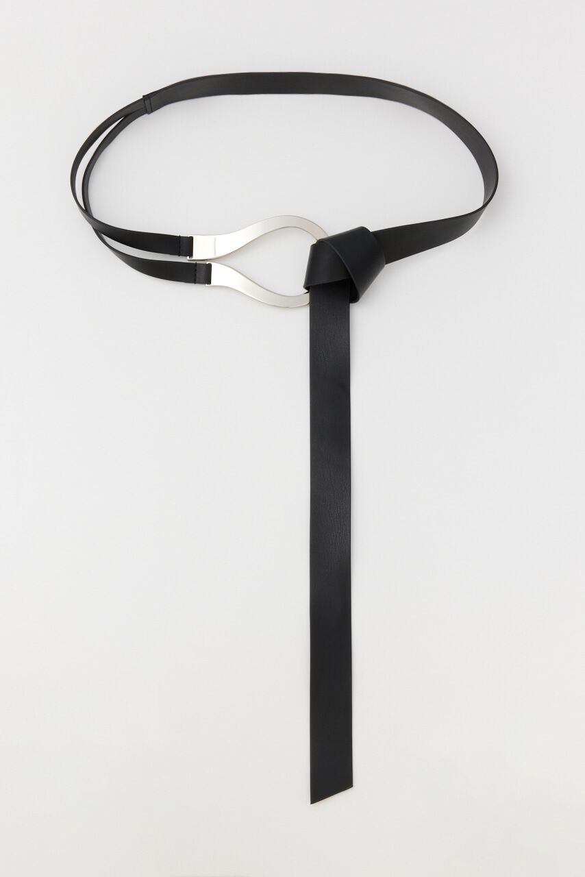 SLY「U BUCKLE THIN ベルト」|ベルト|BLK