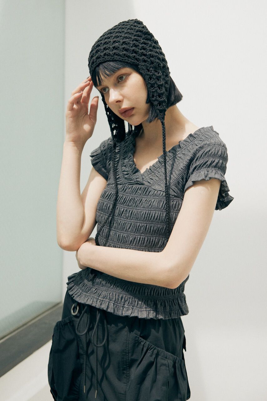 SLY「2WAY SHIRRING BUSTIER トップス」|タンクトップ|