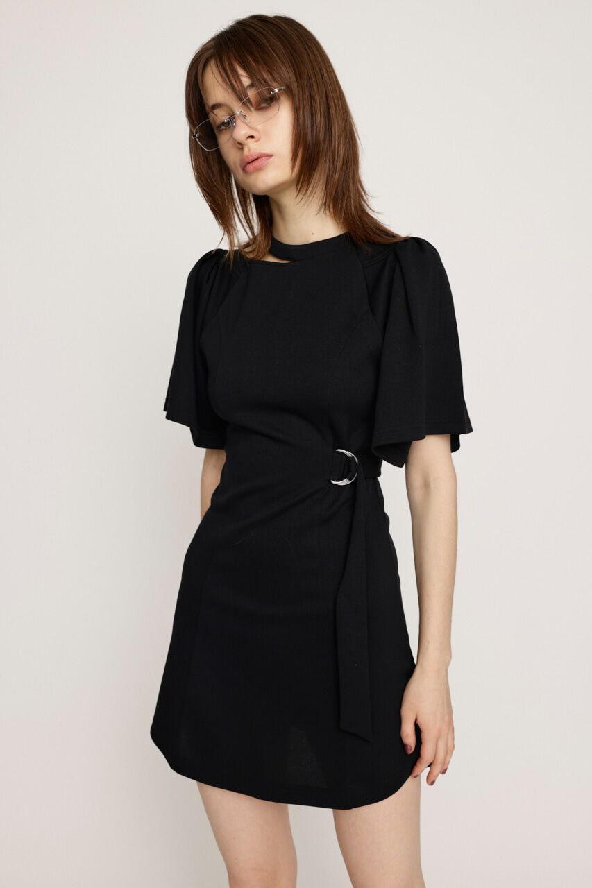 SLY「BELTED CUT OUT ショートワンピース」|ワンピース|BLK