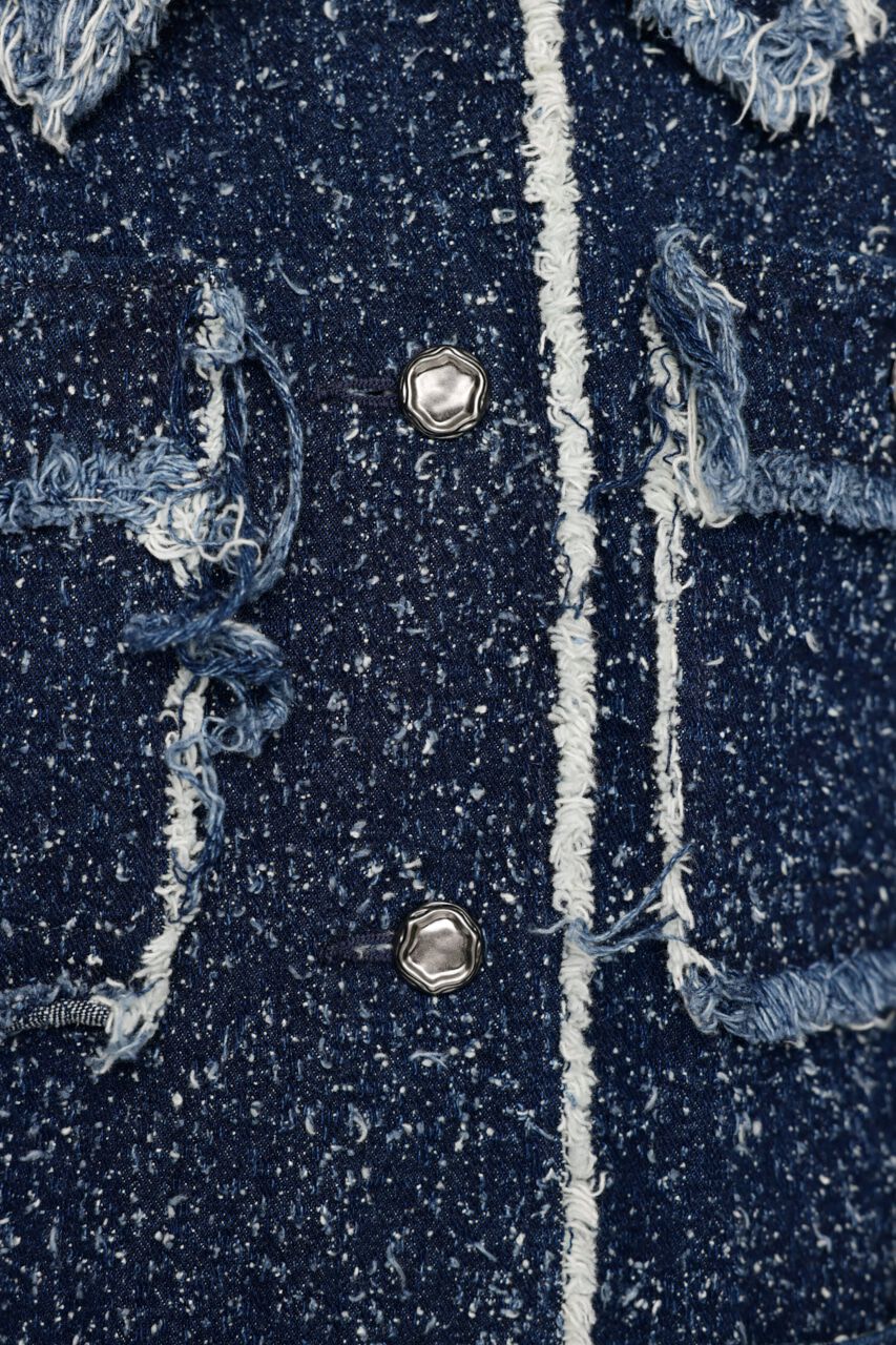 SLY「GRAIN TWEED JK-BE」|デニムジャケット|