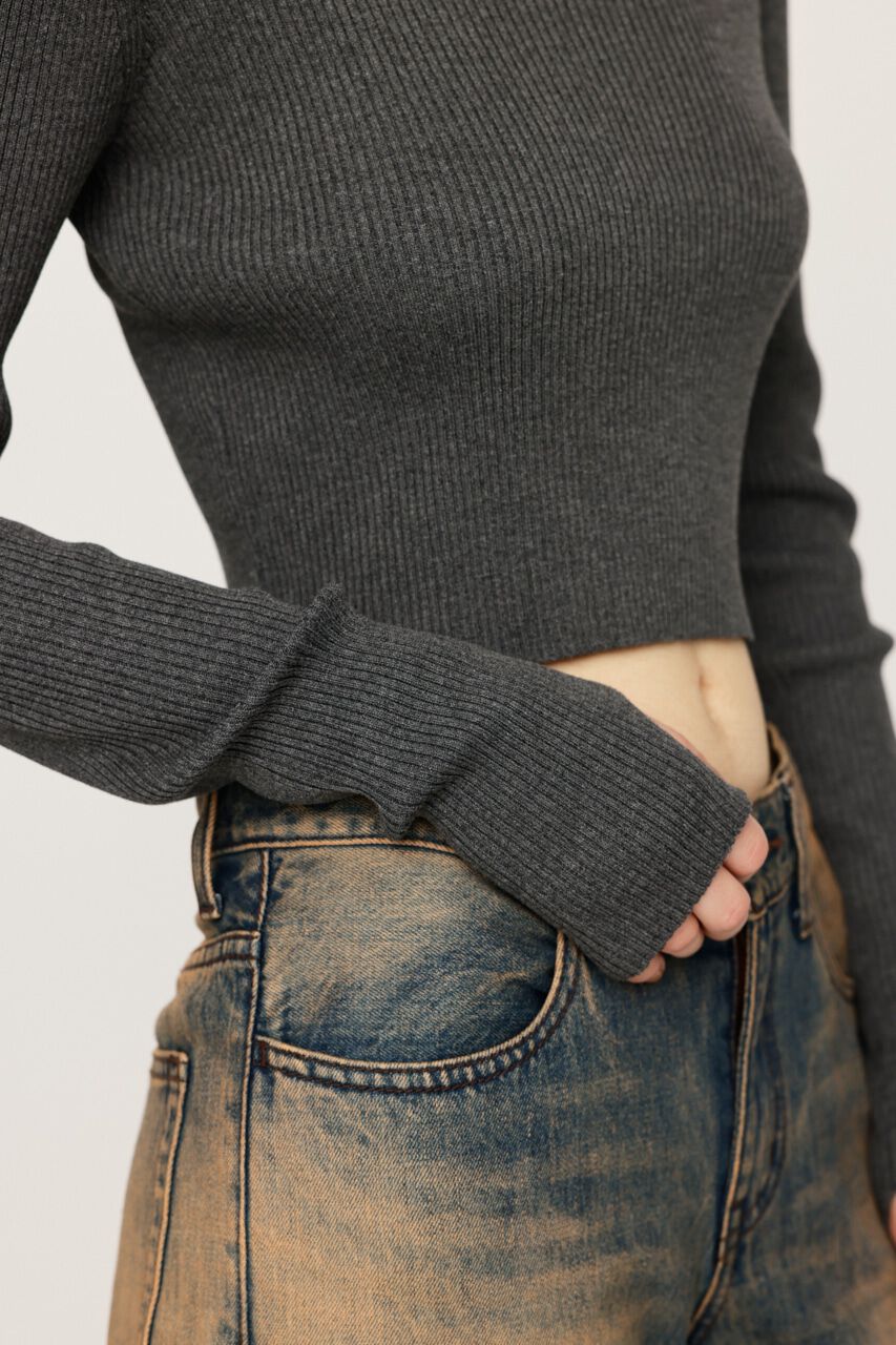 SLY「BASIC RIB トップス」|ニット・セーター|