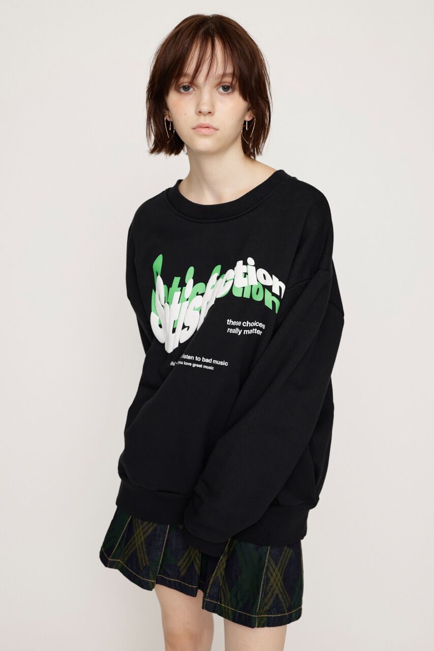 SLY「SATISFACTION 2WAY SW トップス」|Tシャツ・カットソー|BLK