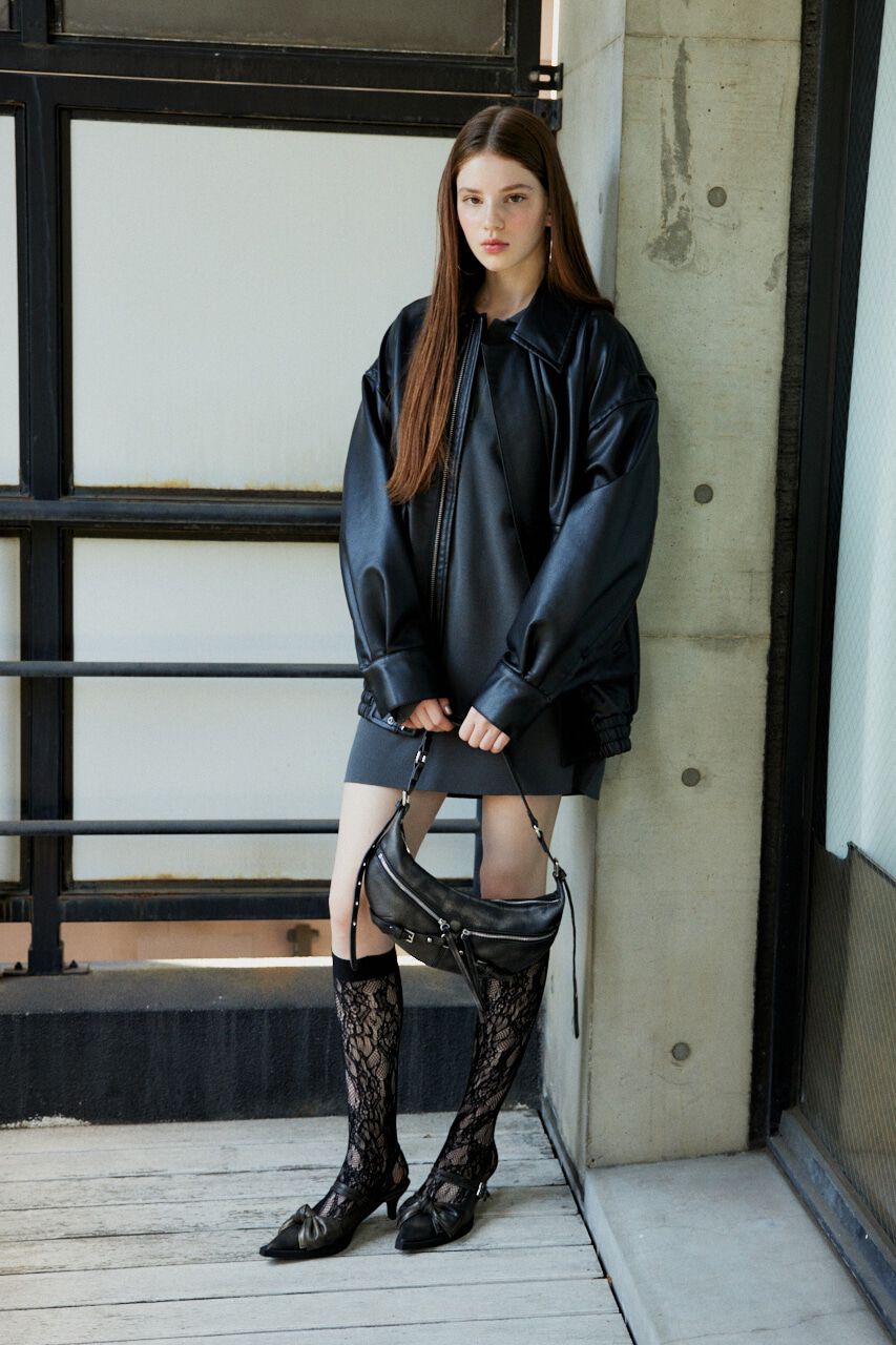 SLY「COLLAR KNIT ショートワンピース」|ワンピース|