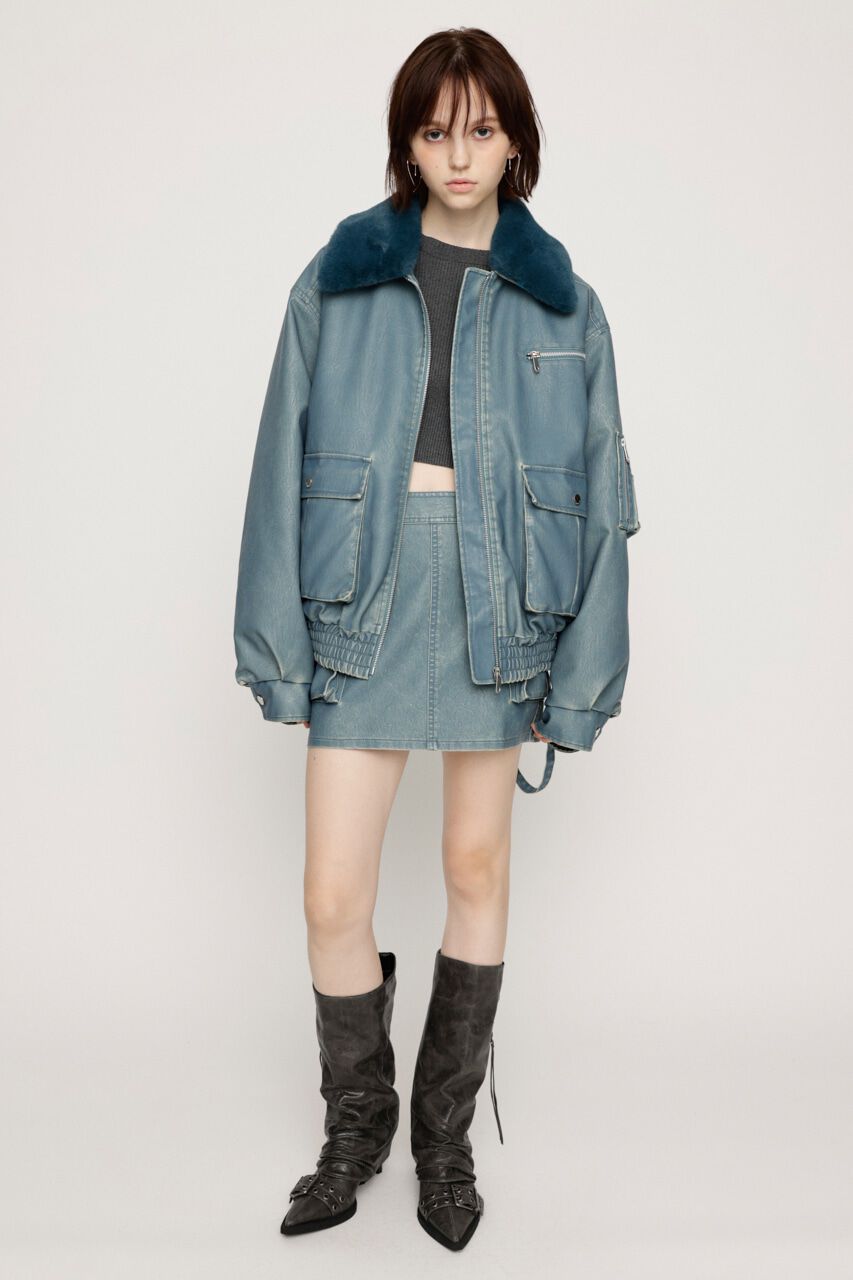 SLY「3D PK F／LEATHER MINI スカート」|スカート|