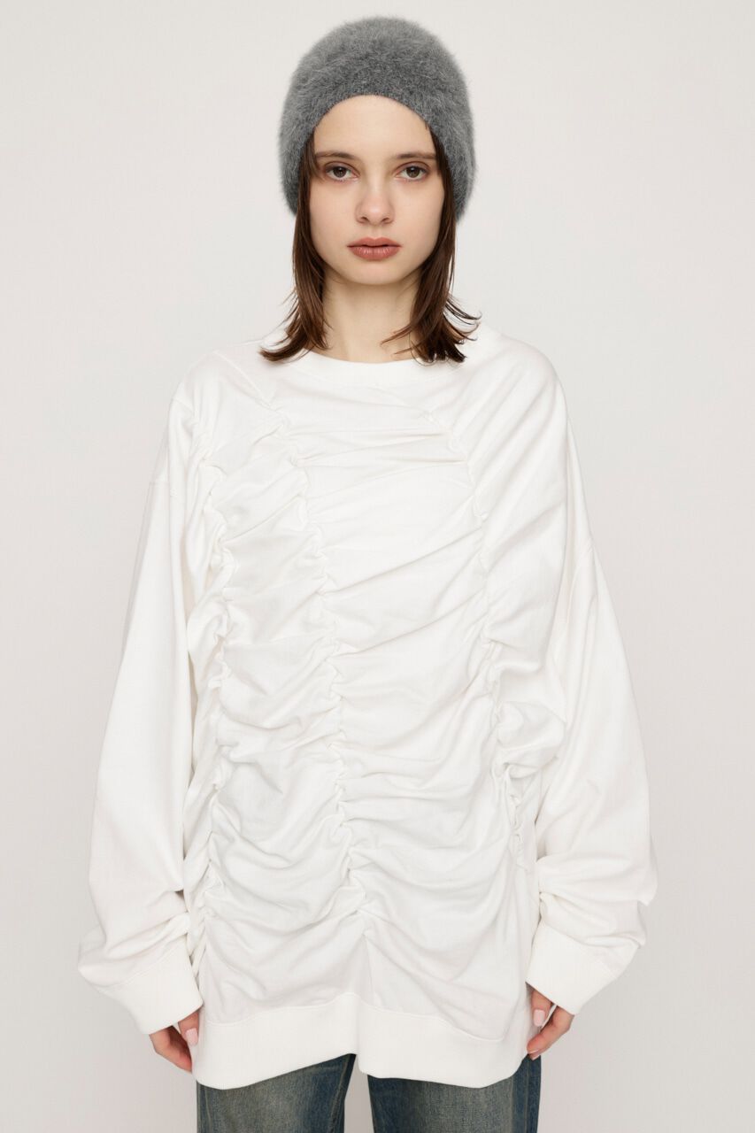 SLY「SHIRRING OVER SW トップス」|Tシャツ・カットソー|