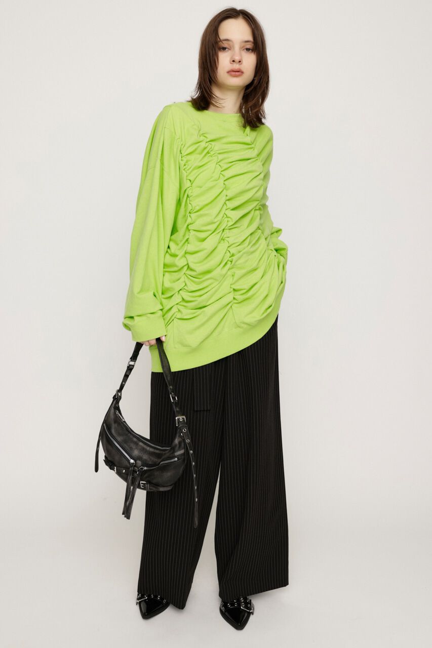 SLY「SHIRRING OVER SW トップス」|Tシャツ・カットソー|