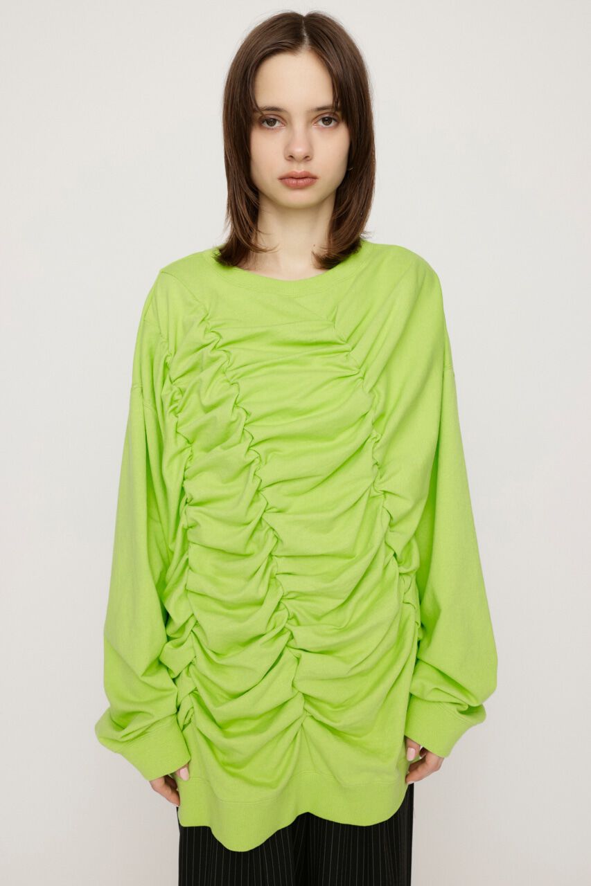 SLY「SHIRRING OVER SW トップス」|Tシャツ・カットソー|