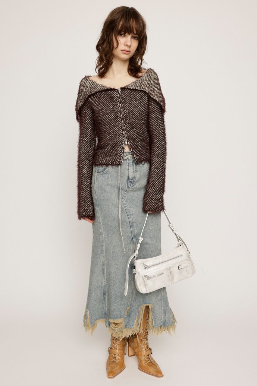 SLY「L／W DEEP DAMAGE MERMAID ロングスカート」|スカート|