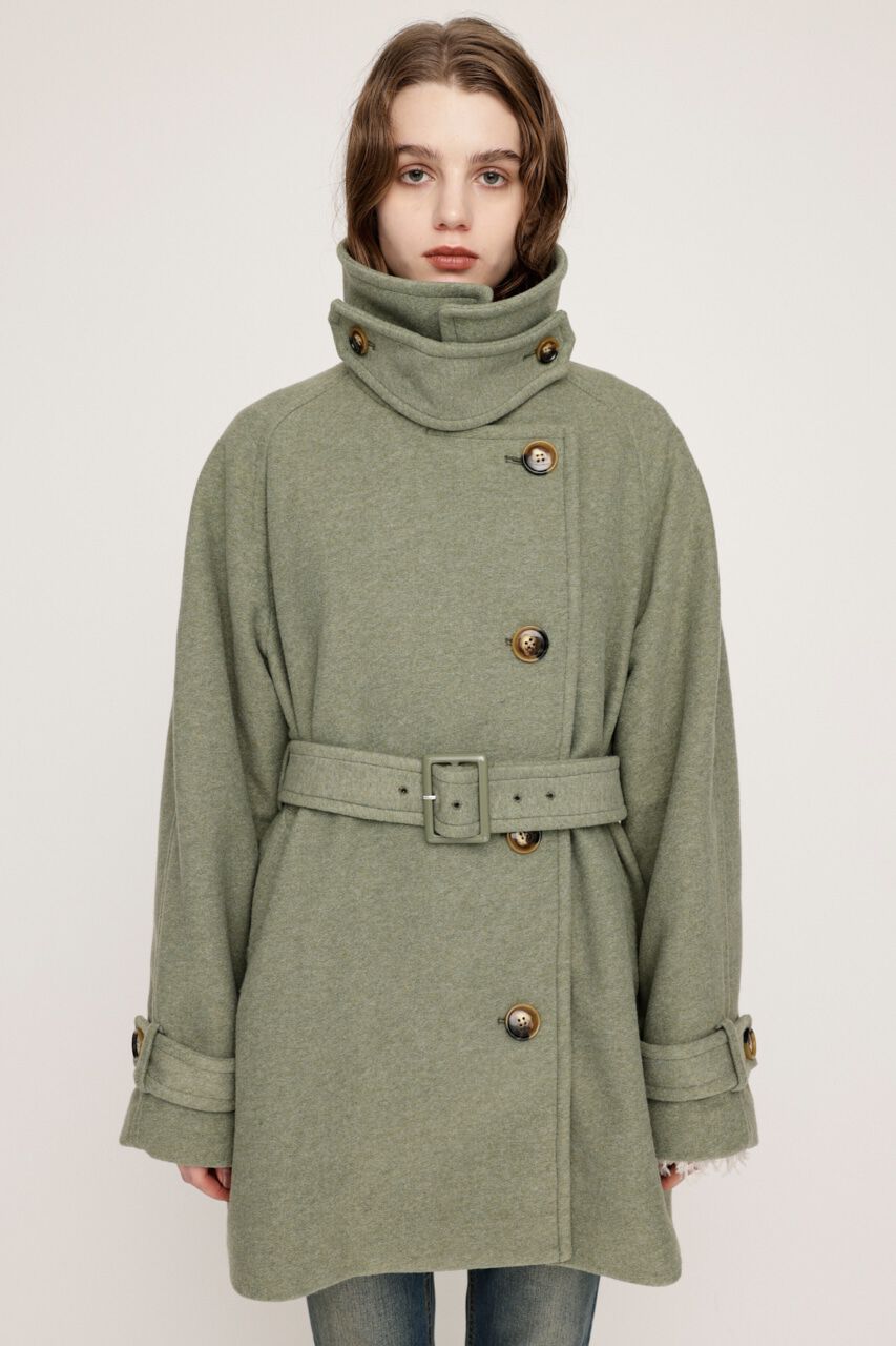 SLY「STAND NECK BELTED S／コート」|その他|