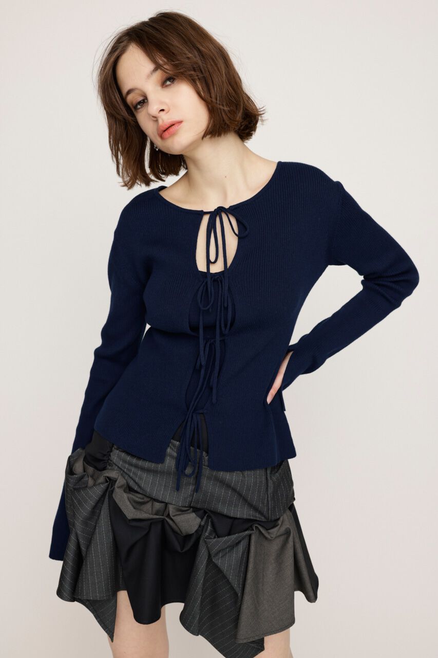 SLY「MANYWAY RIBBON KNIT トップス」|ニット・セーター|