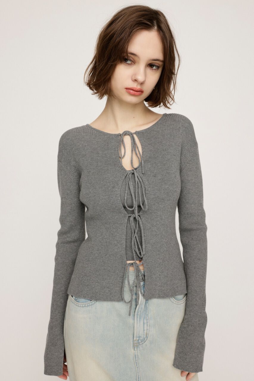 SLY「MANYWAY RIBBON KNIT トップス」|ニット・セーター|