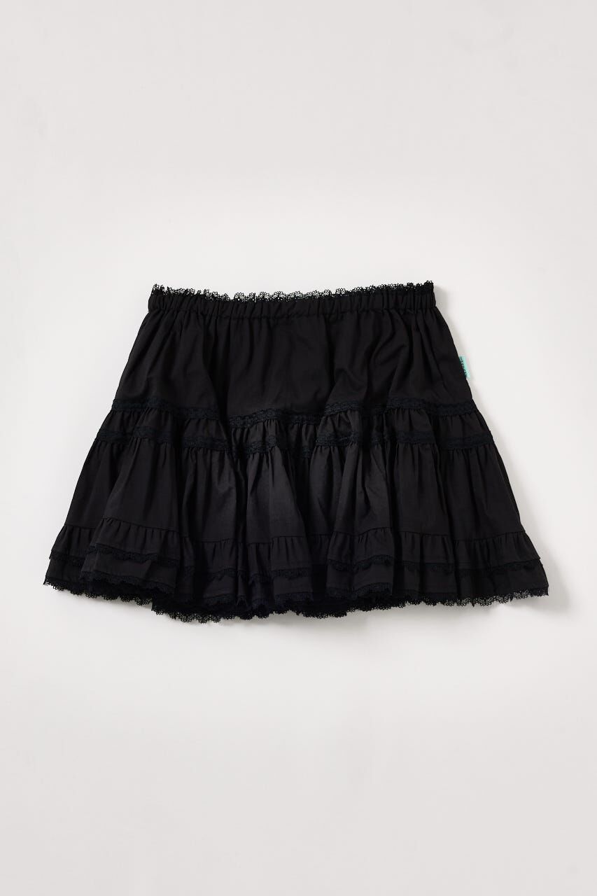 SHEL'TTER SELECT「コットンレース ミニスカート」|スカート|BLK