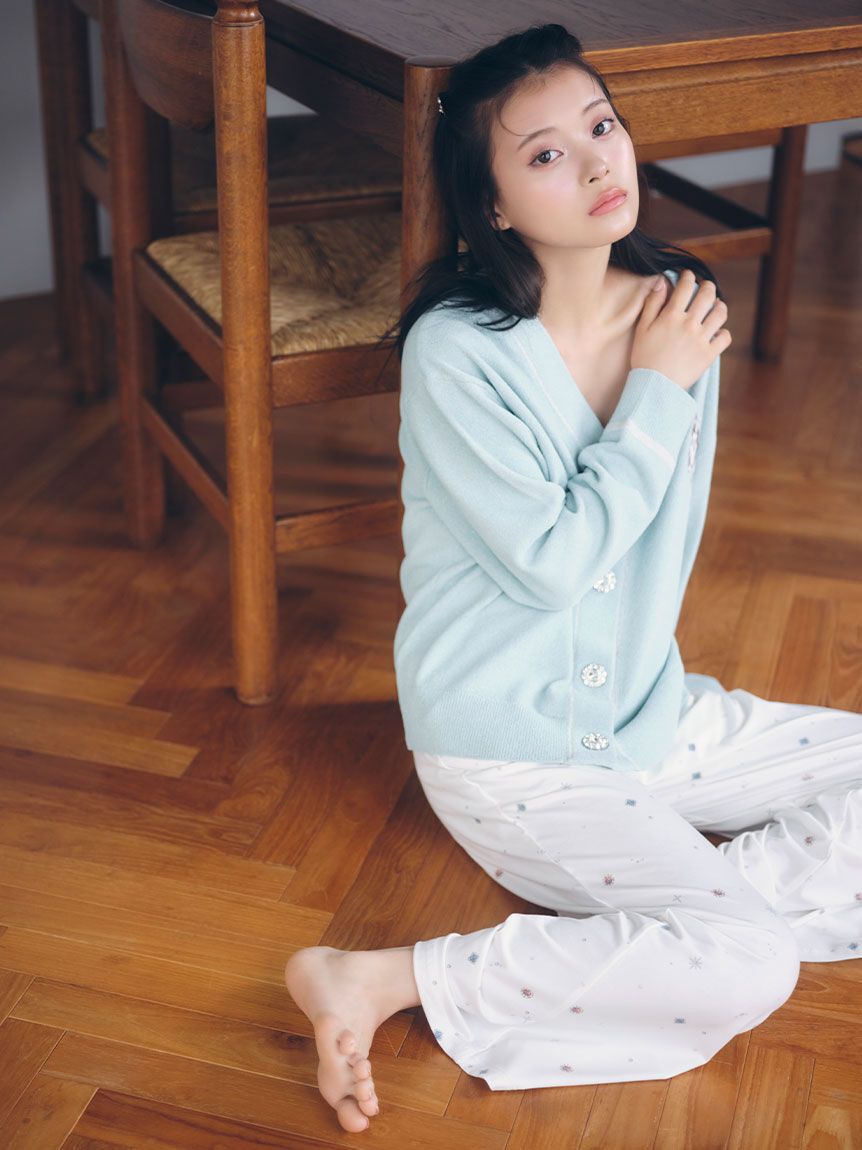 SNIDEL HOME「総柄ロングパンツ」|ルームウェア|