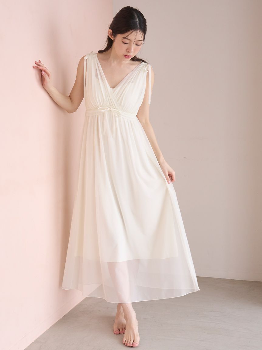 SNIDEL HOME「ナイトブラ付きチュールカットソーワンピース」|ルームウェア|IVR