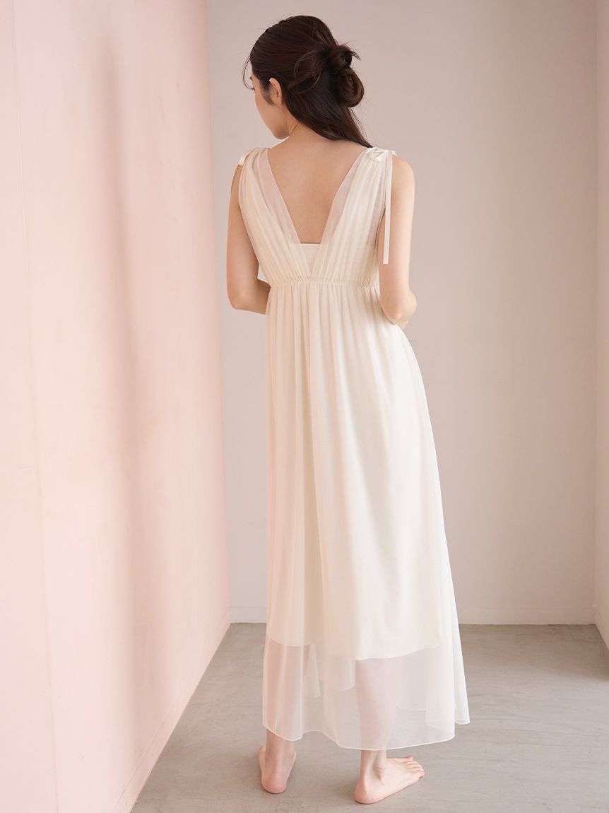 SNIDEL HOME「ナイトブラ付きチュールカットソーワンピース」|ルームウェア|