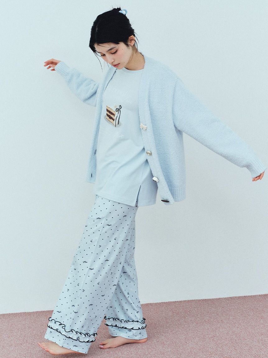 SNIDEL HOME「ハートドット柄ロングパンツ」|ルームウェア|LBLU