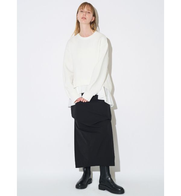 ELENDEEK「ASYME TUCK I-LINE SK」|スカート|