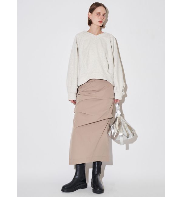 ELENDEEK「ASYME TUCK I-LINE SK」|スカート|