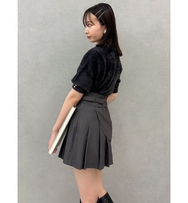 dazzlin「2wayシャギーハーフスリーブトップス」|ニット・セーター|