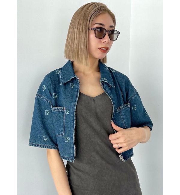 EMODA「フロントジップデニムシャツ」|シャツ・ブラウス|