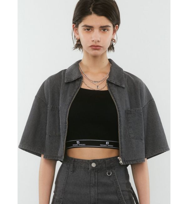 EMODA「フロントジップデニムシャツ」|シャツ・ブラウス|