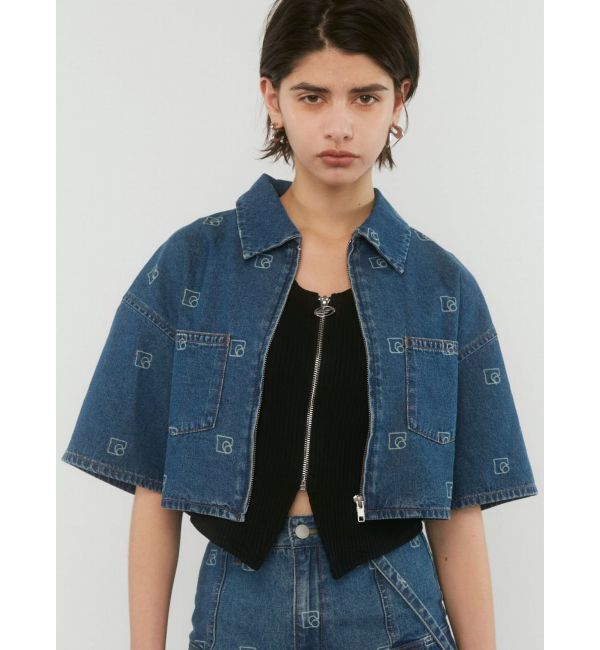 EMODA「フロントジップデニムシャツ」|シャツ・ブラウス|