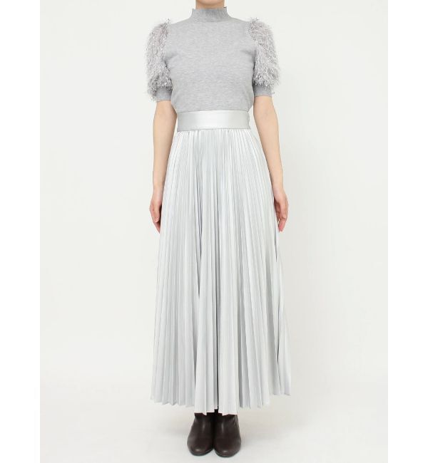 MERCURYDUO「レザーライクプリーツスカート」|スカート|