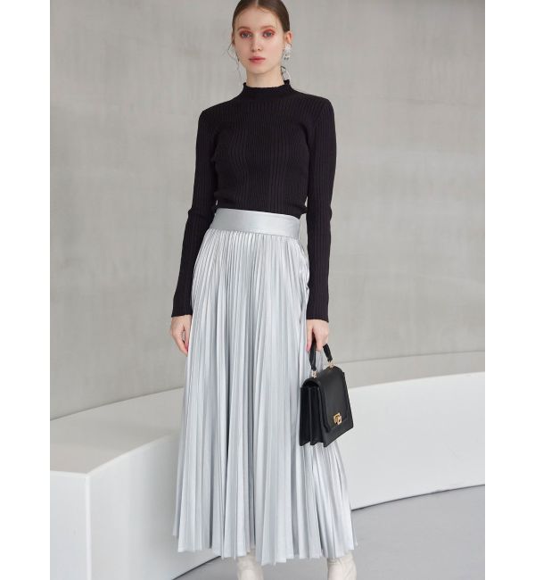 MERCURYDUO「レザーライクプリーツスカート」|スカート|
