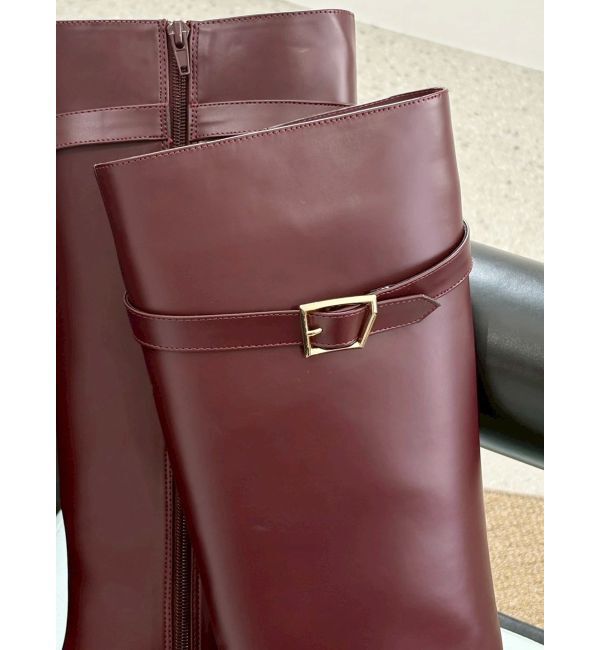 MERCURYDUO「ベルテッドロングブーツ」|ロングブーツ|