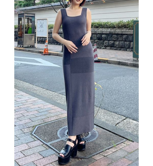 MURUA「ナローニットワンピース」|ワンピース|グレー