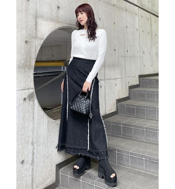 MURUA「ジャガードソックブーツ」|ショートブーツ|