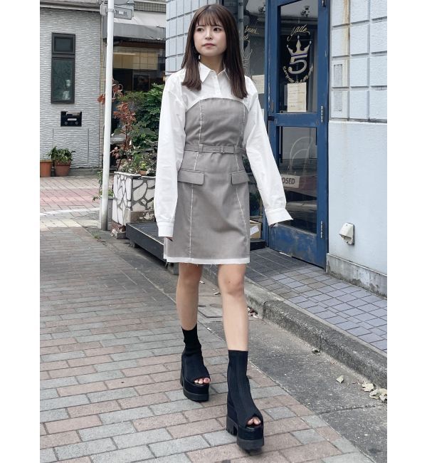 MURUA「ジャガードソックブーツ」|ショートブーツ|