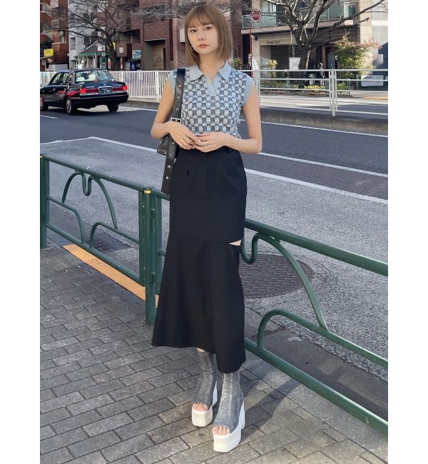 MURUA「ジャガードソックブーツ」|ショートブーツ|