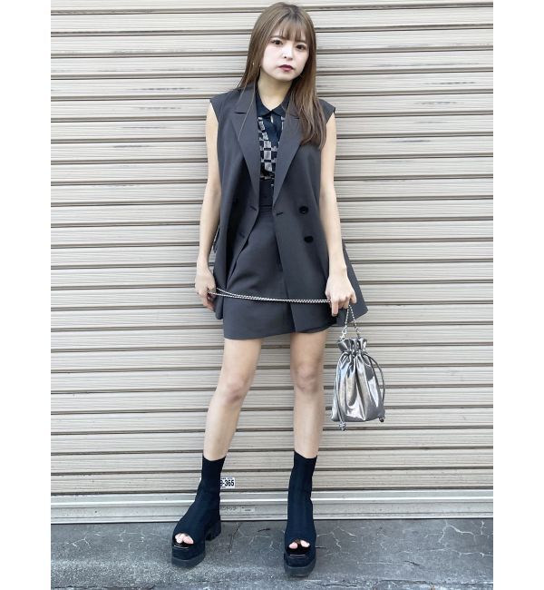 MURUA「ジャガードソックブーツ」|ショートブーツ|