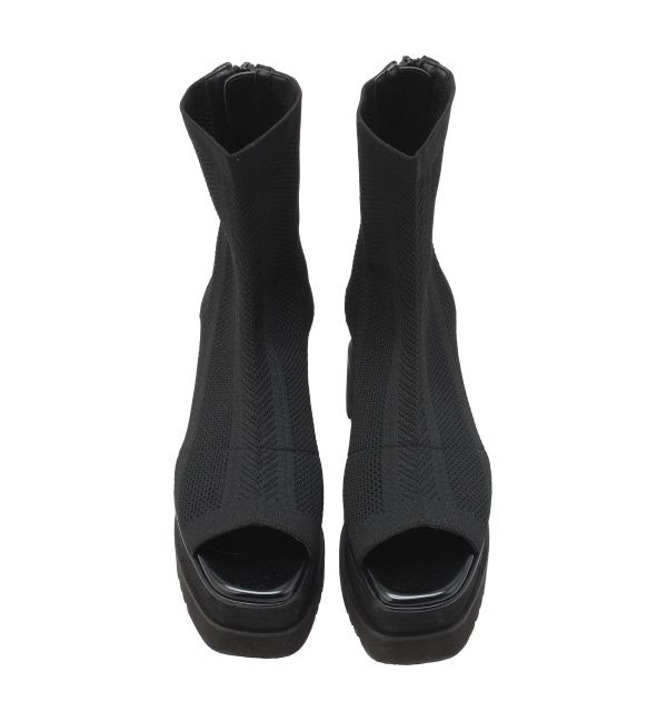 MURUA「ジャガードソックブーツ」|ショートブーツ|