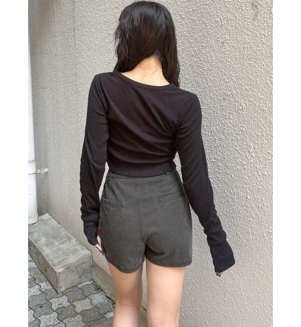 MURUA「ワンサイドスリットカーゴショートパンツ【セット販売対象】」|その他|